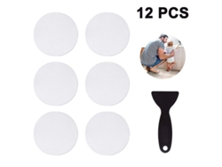 Pegatinas Antideslizantes Para Baño, 12 Unidades, Transparentes, Con Efecto Rascador.
