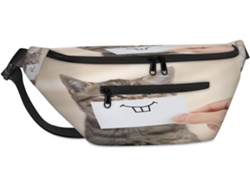 Bolso Bandolera Unisex Tropicallife Divertido Estampado Gato Para Hombres Mujeres Gran Capacidad Bolso Cruz