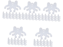 Besportble Clips De Interior Y Exterior Montaje Para Cables Led Guirnaldas Luces Exteriores 2 X 1,5 3 Cm