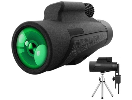 Telescopio monocular 4K HD Telescopio monocular con trípode Monoculares de alta visión nocturna impermeables y antivaho A-Negro YIZHOOD