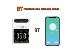 Termómetro infrarrojo K3 Mini con pantalla grande, inalámbrico, preciso y con alarma por voz.