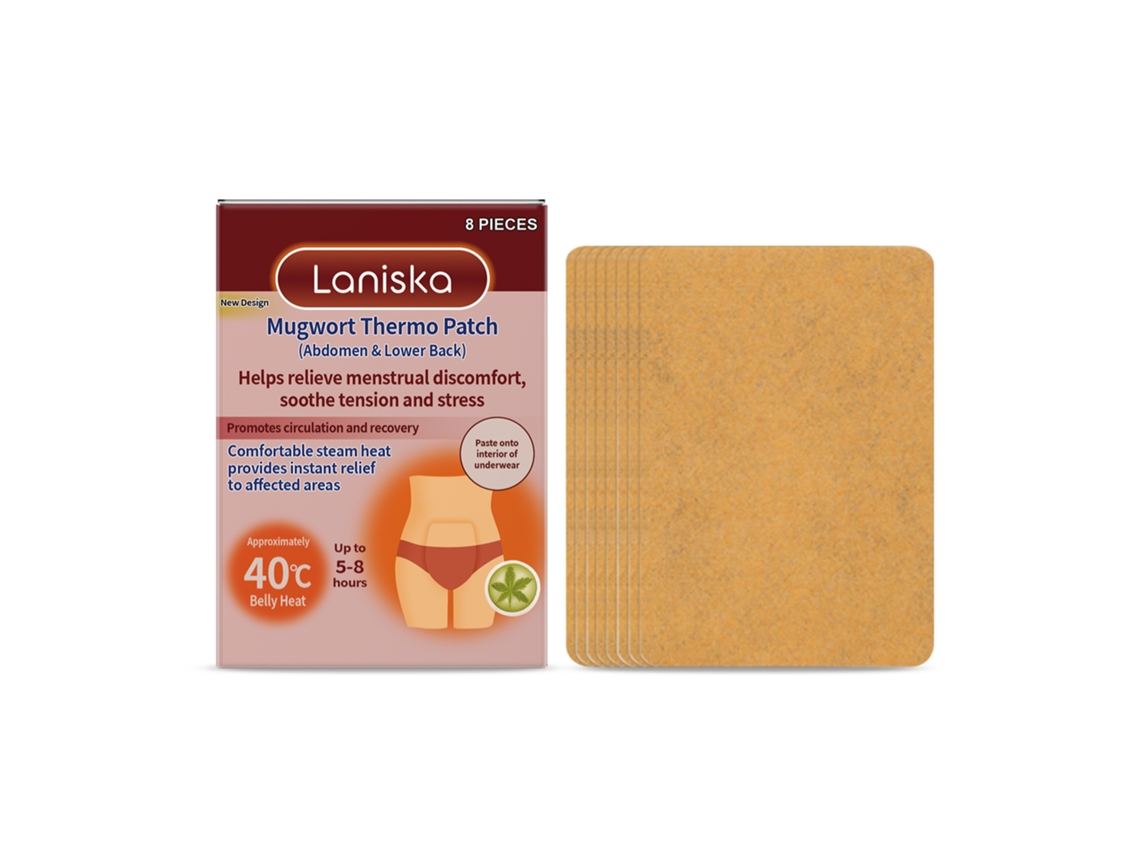 Parche para el alivio menstrual con artemisa para un alivio rápido