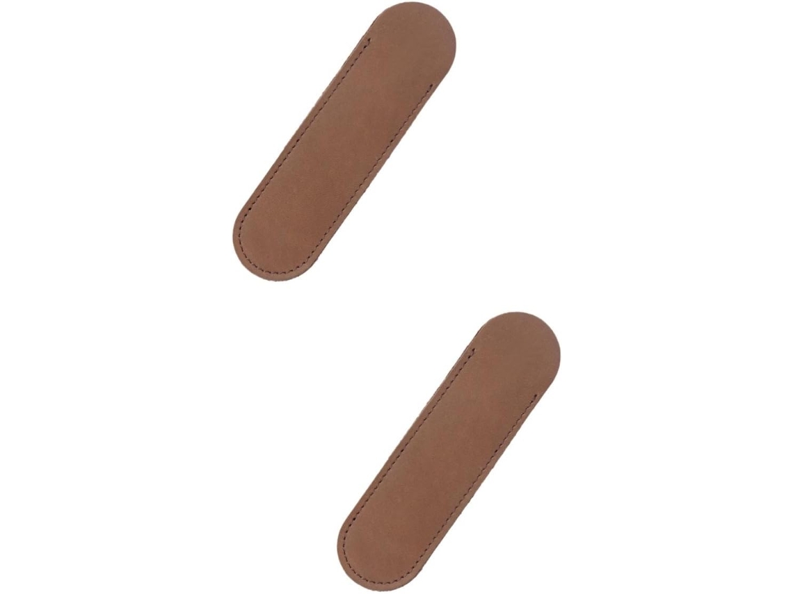 Nuobesty Juego De 2 Estuches Pequeños De Cuero Creativos Para Plumas Estilográficas, Estuches Elegantes Y