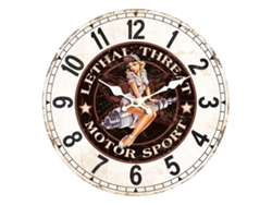 Reloj Marrón de MDF 34*4*34cm
