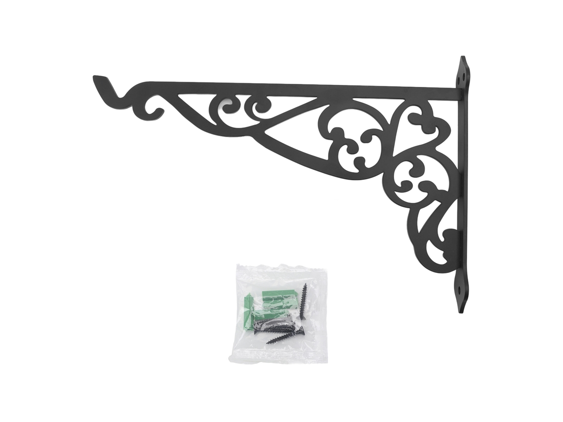 Soporte Colgante De Hierro Negro Para Uso Decorativo En Exteriores, Adecuado Para Plantas, Comederos, Faroles Y Campanillas De Viento.