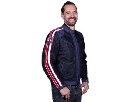 Chaqueta de Moto para Hombre HELSTONS (S - Azul)