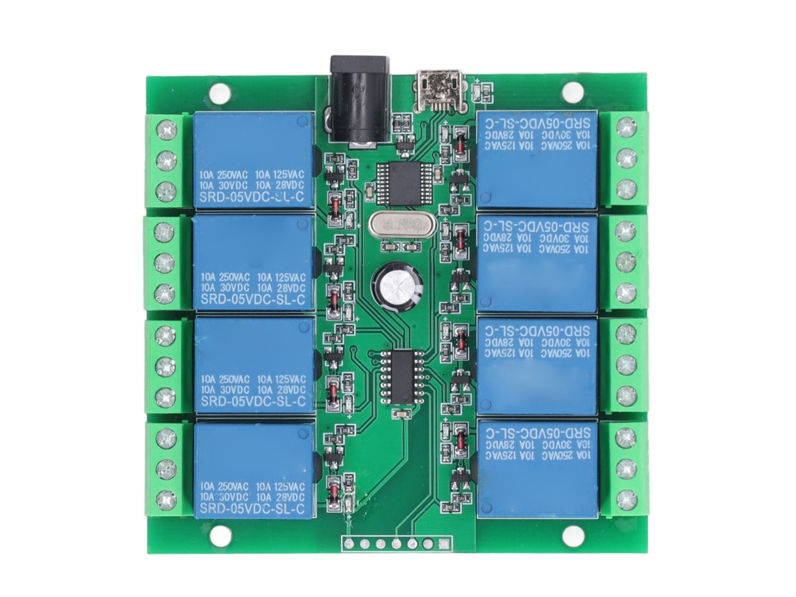 2026as-módulo Relé 8 Canales Con Protección Contra Sobrecarga Usb Switch Inteligente Dc5v Para Electromecánica Suministros Eléctricos Industriales