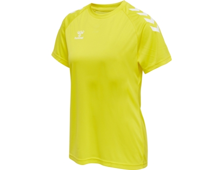 Camiseta de Mujer para Fitness HUMMEL Core Poly Amarillo (XL)