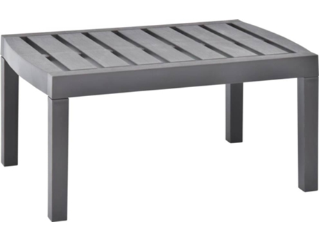 Mesa de jardín VIDAXL Gris Plástico (78x55x38 cm)