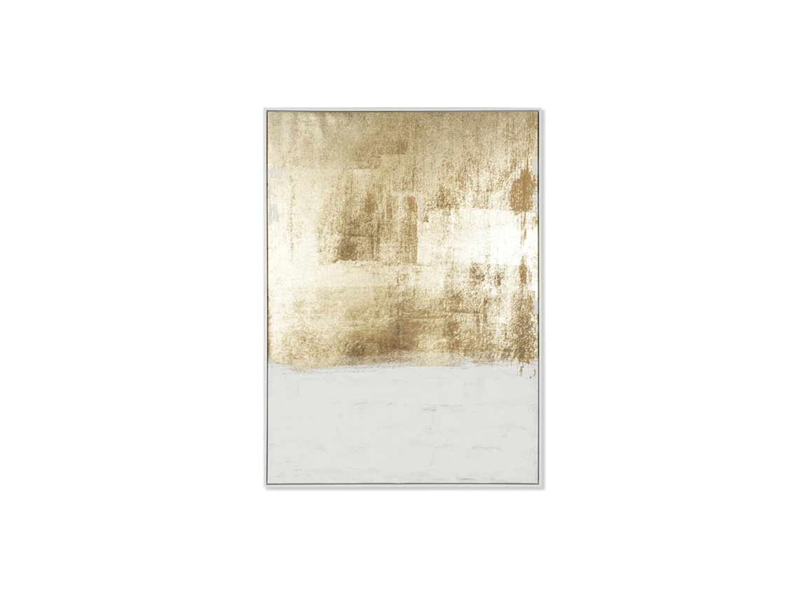 Cuadro Lienzo Ps Pintado Mano Dorado 103x4,5x142,5cm