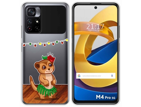 Carcasa Xiaomi POCO M4 Pro 5G TUMUNDOSMARTPHONE Dibujos Transparente Multicolor