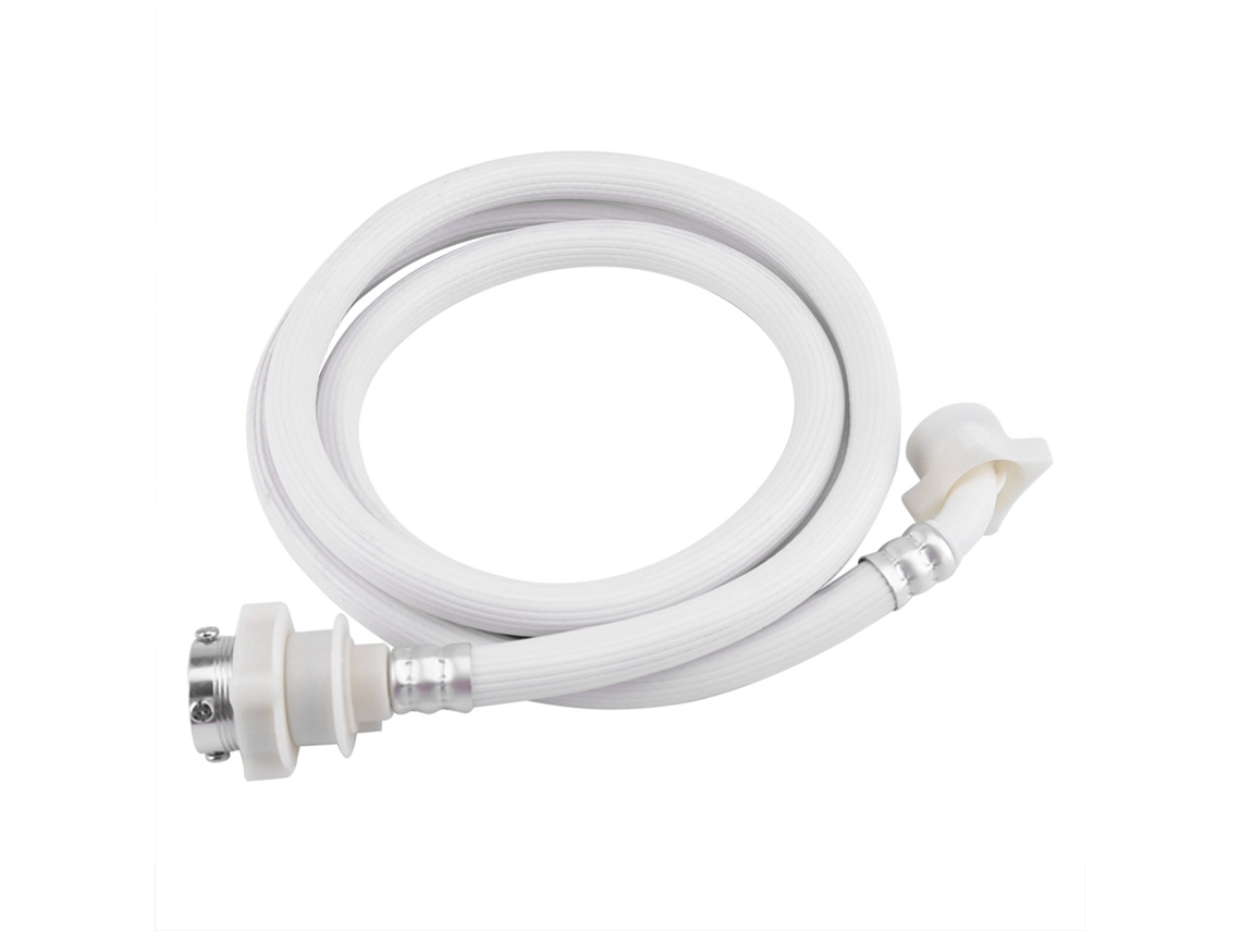 Manguera Blanca De 2 M Para Entrada De Agua De Lavadora Con Conexión De Pvc Resistente A La Presión.