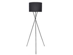 Lámpara Luminaria de Pie con Soporte Negro 139 cm
