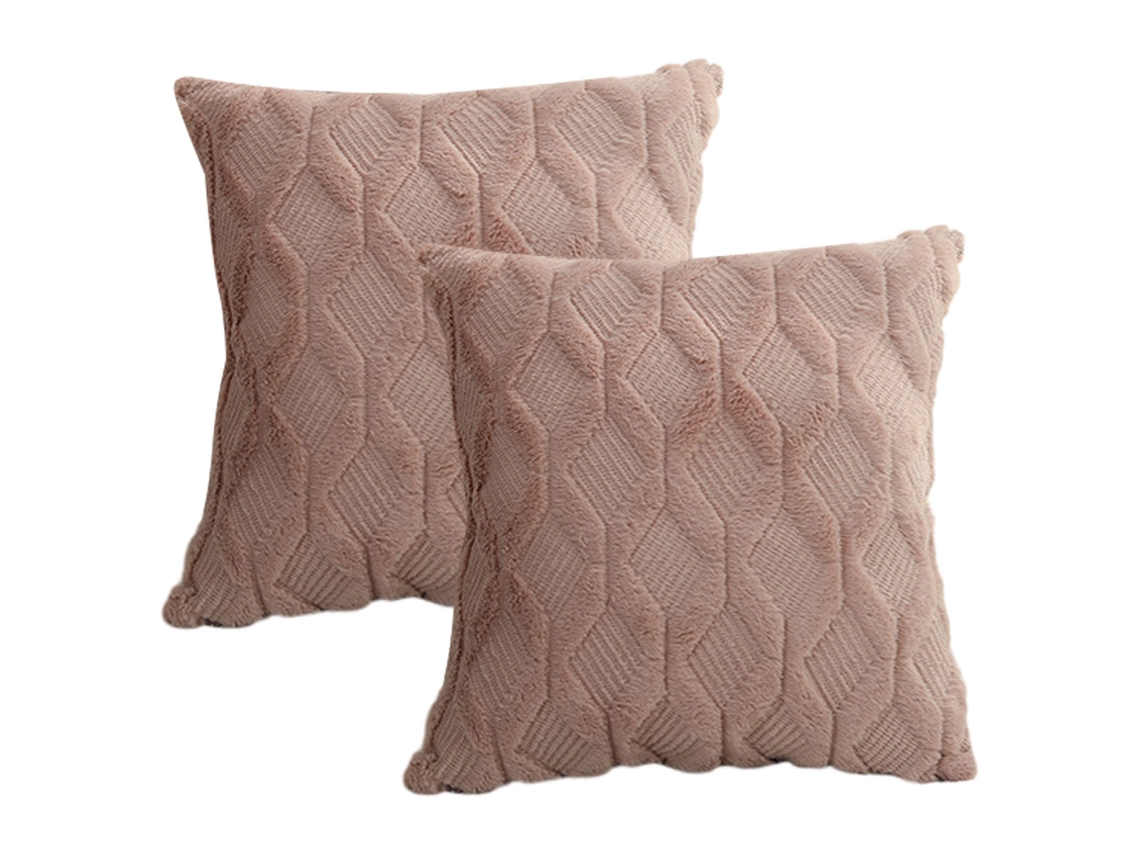 Juego De 2 Fundas De Almohada De Felpa Suave, 20 X 20 Pulgadas