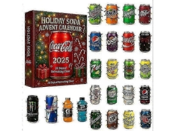 Calendario De Adviento De Navidad 2025 De Acrílico Decorativo - Estilo Completo - Diseño De Refresco 2d