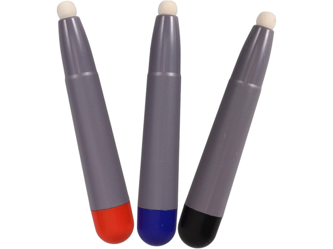 Juego de 3 lápices capacitivos para pantallas electrónicas, en rojo, azul y negro, para tabletas y pantallas táctiles. Al Jortmrd