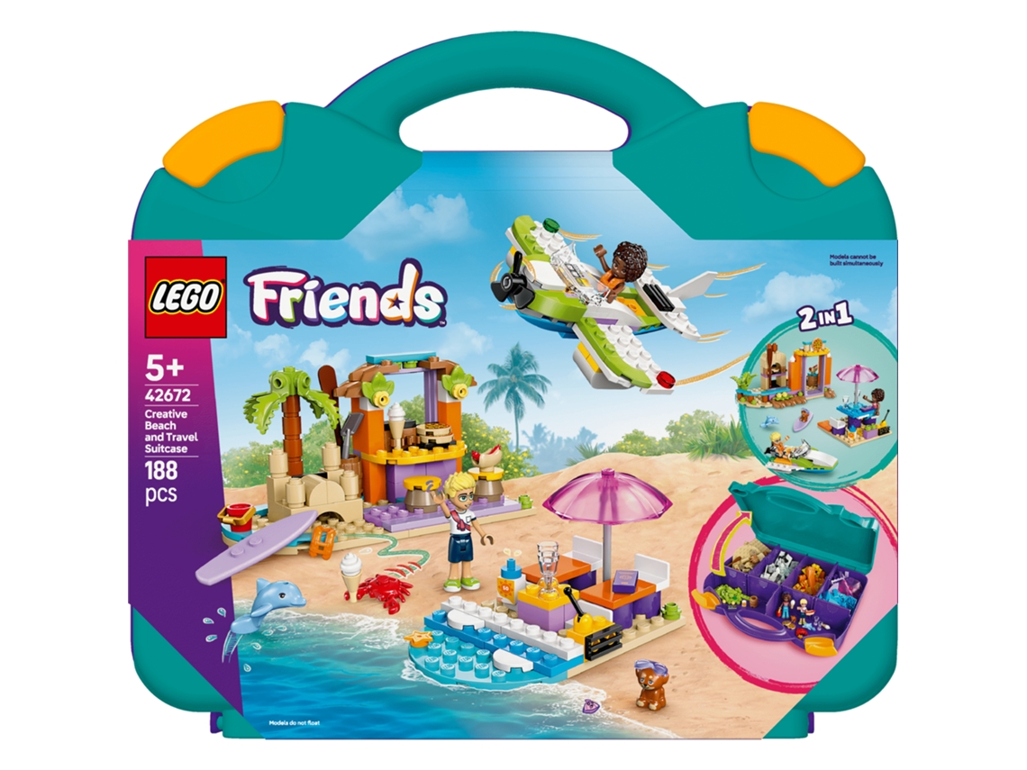 LEGO Friends: Mala de Praia e Viagem Criativa – Brinquedo de construção para interpretação de papéis (188 peças)