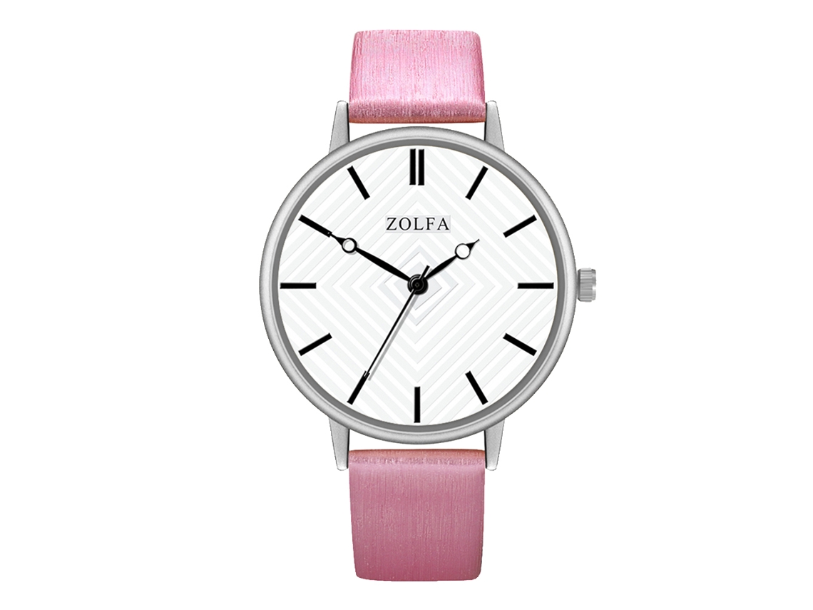 Reloj De Pulsera Redondo Analógico De Piel Sintética Para Negocios Con Movimiento De Cuarzo Azul.