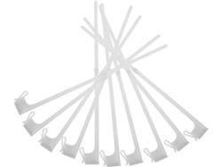 Juego De 10 Soportes De Plástico Para Banderas, 44 Cm, Para Ventanas
