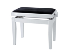 GEWAPURE banco piano regulavel deluxe branco mate
