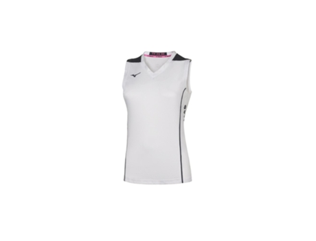 Camiseta sin Mangas de Mujer para Fitness MIZUNO Hex Blanco (XS)