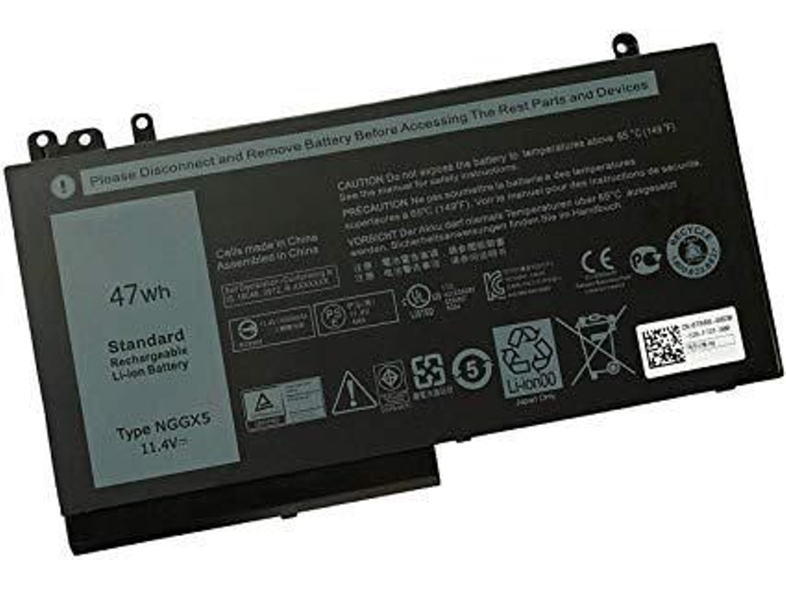 Batería, 47 Wh, 3 celdas, Dell