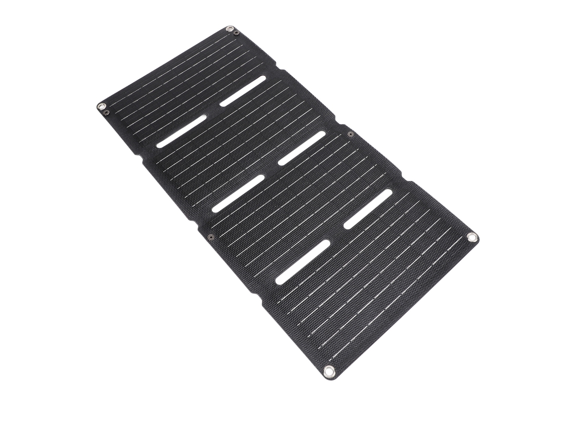 Panel solar plegable (carga rápida, dos salidas USB)
