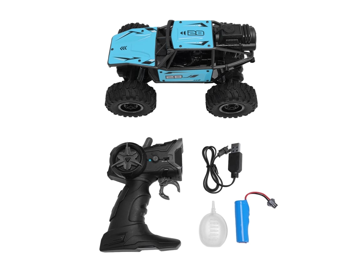 Ats-coche De Control Remoto 2.4g 5 Canales, Vehículo Todo Terreno De Aleación Para Niños, Juguete De Escalada Azul