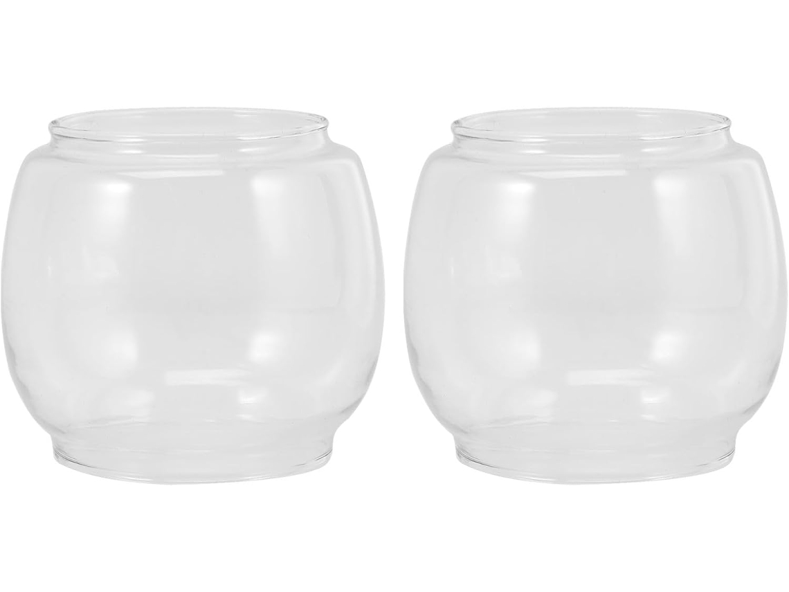 Cristal Para Lámpara De Aceite Vintage, Juego De 2 Piezas, Tapa, Protección Contra El Viento, Uso