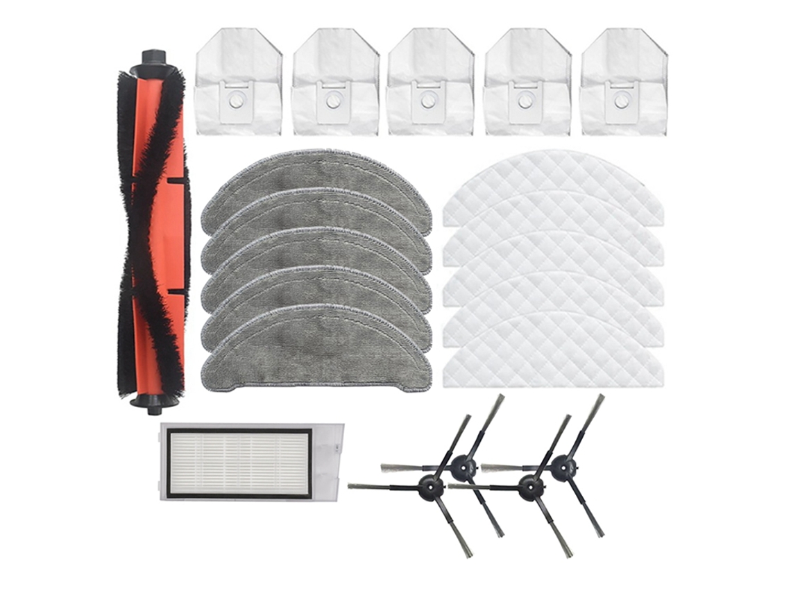Piezas de aspiradora Roidmi Eve Plus, cepillo principal, filtro Hepa, bolsa de polvo, toallitas desechables, accesorios de toallitas repetitivas