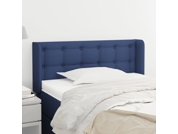Cabecero De Tela Azul 103x16x78/88 Cm
