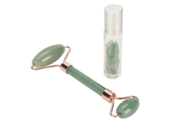 Rodillo facial de jade Sunflare para eliminar líneas de expresión y drenaje linfático
