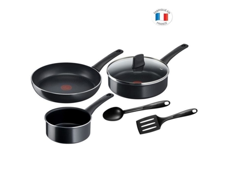 Batería de cocina TEFAL de 6 piezas.