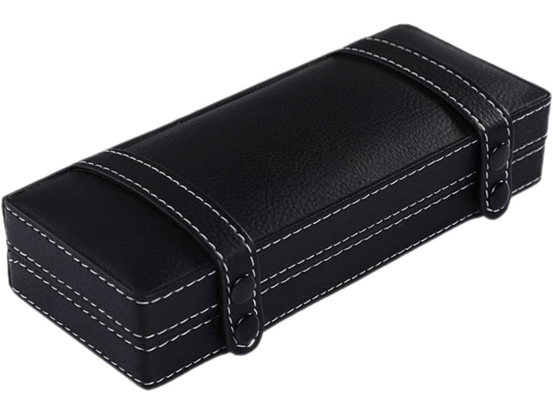 Estojo Para Caneta Solustre Em Couro Pu Para Uma Única Caneta, Estojo Leve Para Caneta Tinteiro, Preto, Caixa De