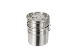 Jinwei-2 Piezas Set De Cocina Camping Acero Inoxidable Ollas Taza Vasos Portátiles Para Senderismo Picnic