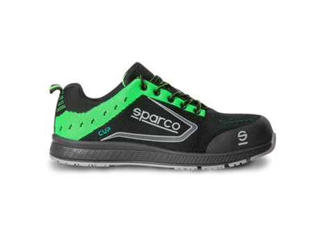 Zapatillas Sparco Cup Adelaide Talla 35 Negra/Verde S1P Src