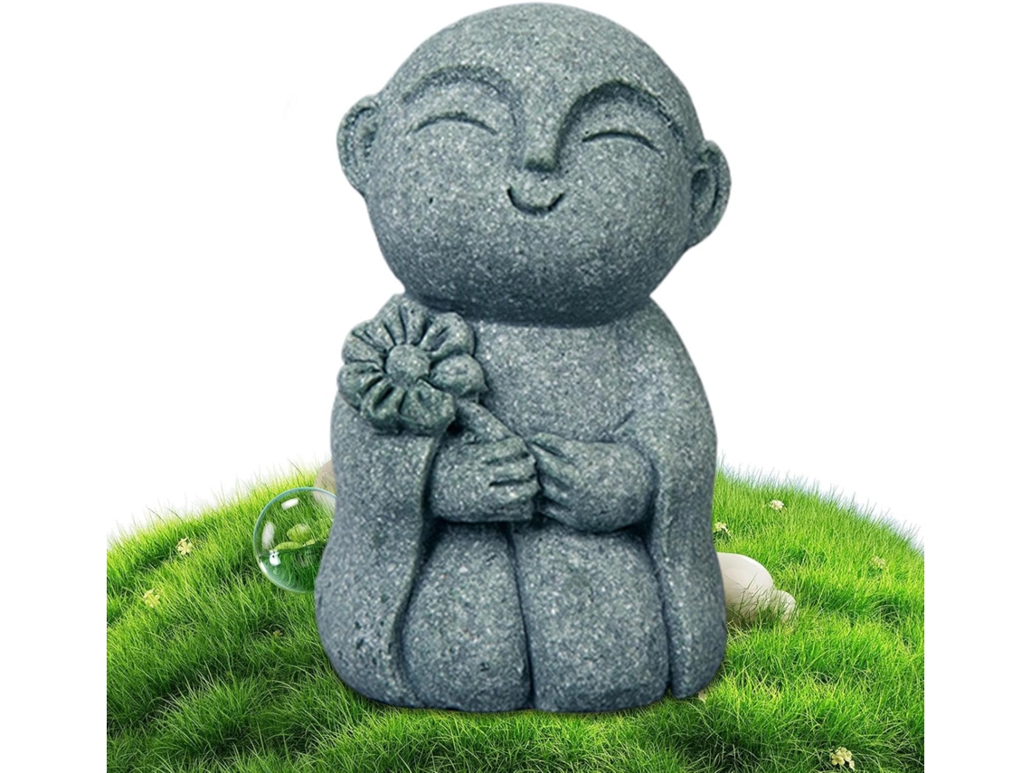Figura De Buda Para Jardín - Estatua De Buda De Piedra Para Jardín, Escultura Zen, Decoración Espiritual De Buda Para