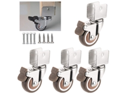 Ruedas Soporte Goma 2 Pulgadas Giratorias Para Muebles