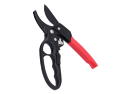 Tijeras De Poda Rojas Y Negras Con Sistema De Rastrillo Para Huertos Y Jardines