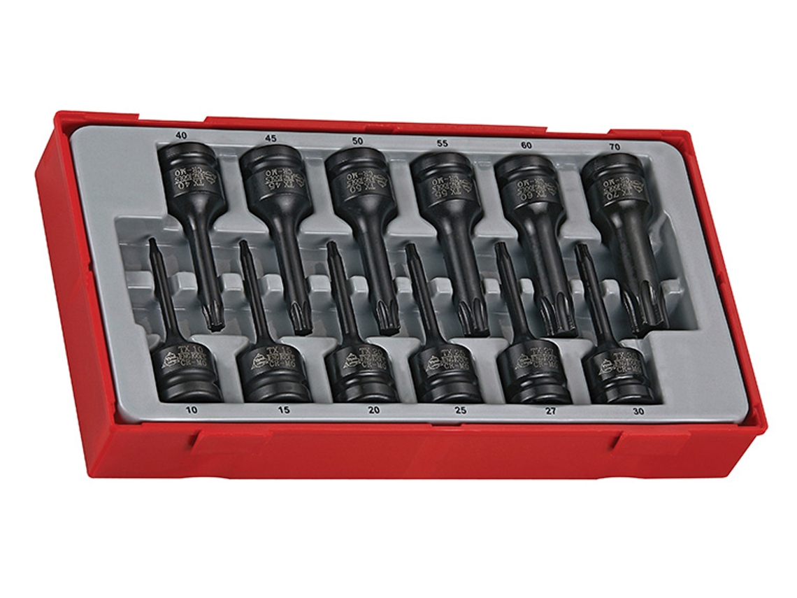 TENGTOOLS 128130101 Jgo Vasos de Impacto 1/2 Tt9212Tx 12 Pzas