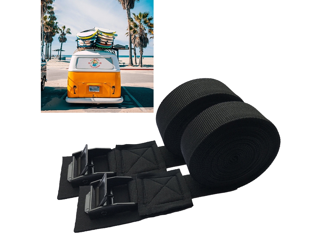 Arnés Para Kayak, Canoa Y Tabla De Surf Con Hebilla De Liberación Rápida Para Portaequipajes De Techo De Coche - Accesorio Para Exteriores