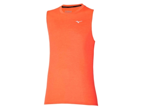Camiseta sin Mangas de Hombre para Fitness MIZUNO Impulse Core Naranja (XL)