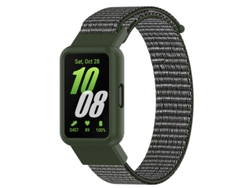 Correa de nailon compatible con el Samsung Galaxy Fit3. Verde oliva oscuro. Samsung Fit3 Yunzii.