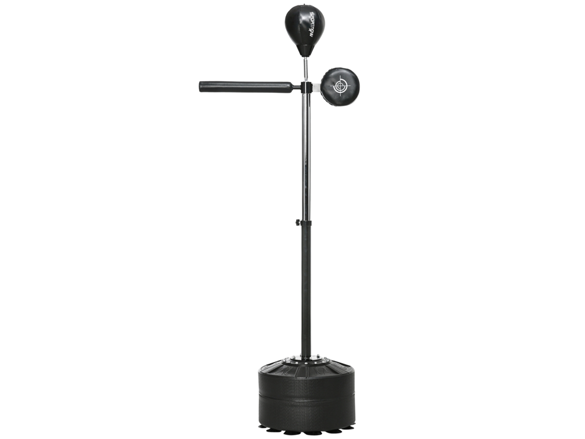 Balón Boxeo Rotación 360 Altura Ajustable Vendas Incluidas 80x48x163-205