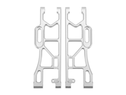 2 Piezas De Brazo Inferior De Suspensión Trasera De Aluminio Plateado Para Coche De Control Remoto A Escala 1/8 Corally Kronos 6s Accesorios Rc