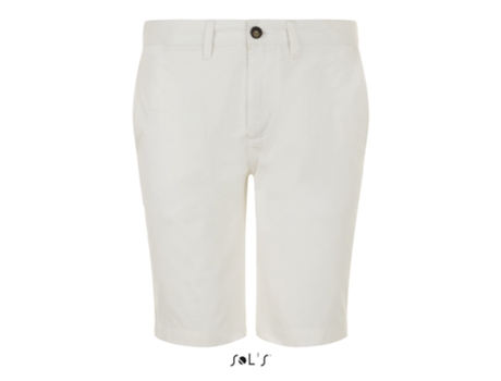 Pantalones Cortos SOL'S Unisexo (52 - Blanco)