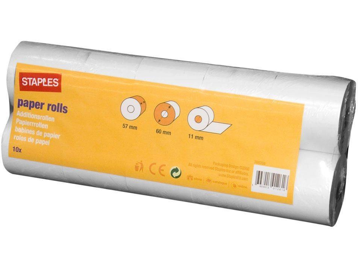 Sistemas TPV STAPLES Rollo de papel (57 x 60 x 11 mm)