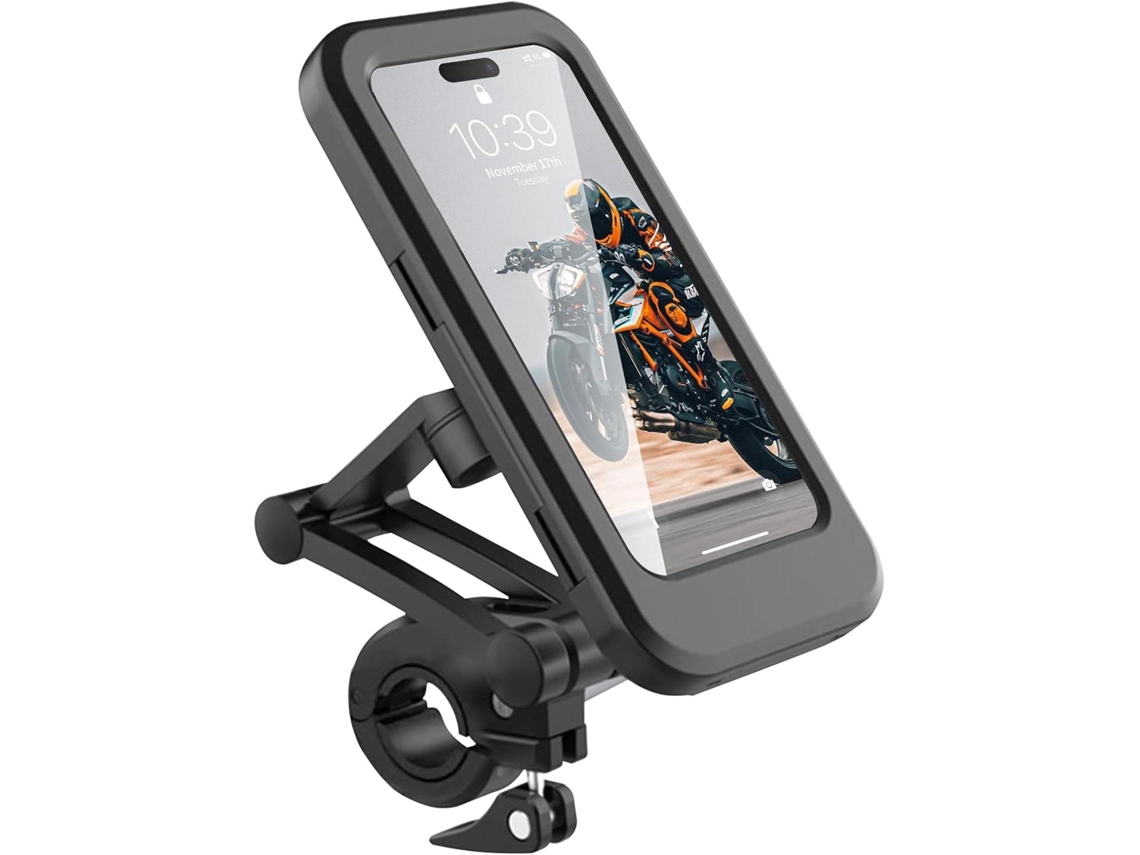 Soporte impermeable para teléfono de bicicleta, compatible con pantallas táctiles, resistente al agua, con rotación de 360°. Mdug
