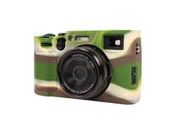 Funda protectora de silicona suave con textura de lichi para Fujifilm X100vi Camuflaje