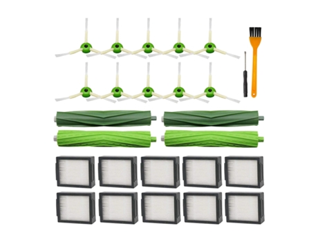 Piezas de repuesto para aspiradora Irobot Roomba I&E Series I7 I7 E5 E6 E7, cepillos de goma, filtros Hepa